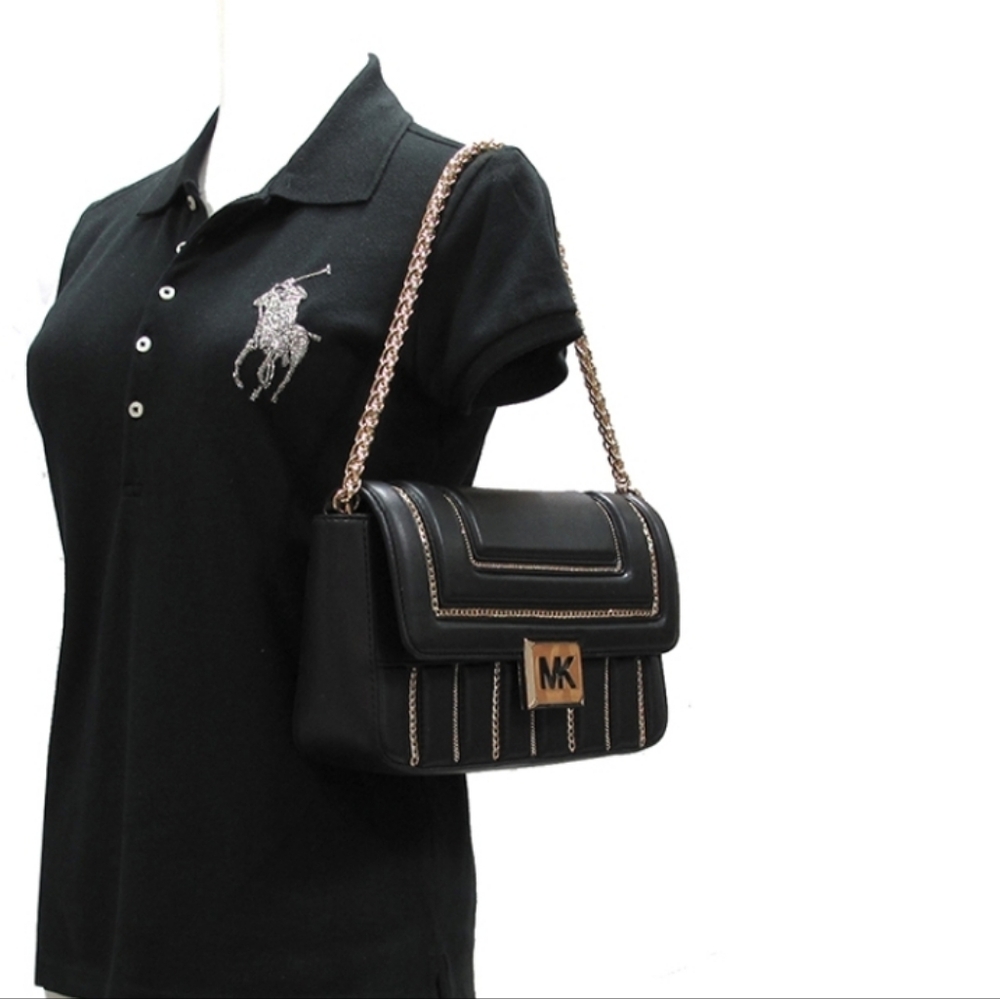 Michael Kors Sonia Medium Black Crossbody - Picture 9 of 10